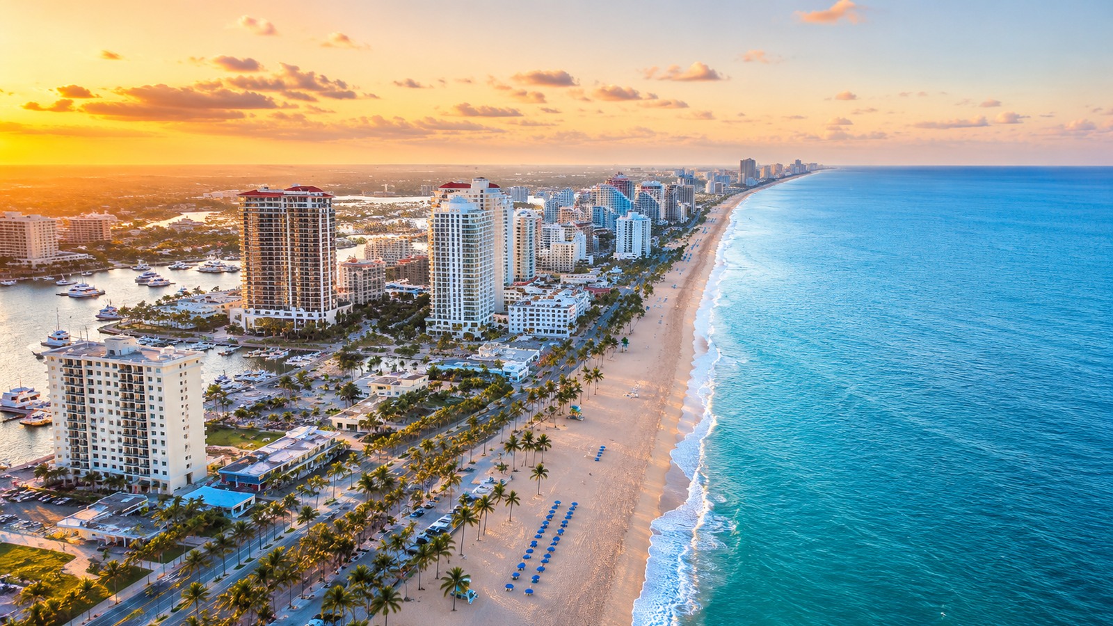 Waterfront luxury condo towers in Fort Lauderdale